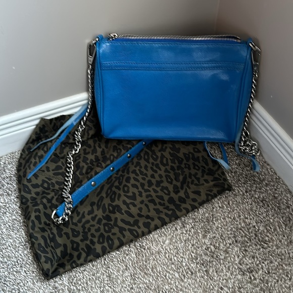 Rebecca Minkoff Mini Mac electric blue snakeskin print - Picture 2 of 5